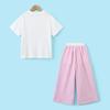 Girls' Strawberry Star T-Shirt & Pink Plaid Pants Set