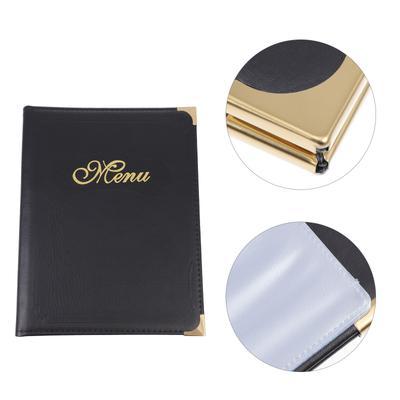 A4 Menu Book Hotel Order Display Folder Restaurant Use Paper Bookshelf Holder for Food Exquisite Bar Pu