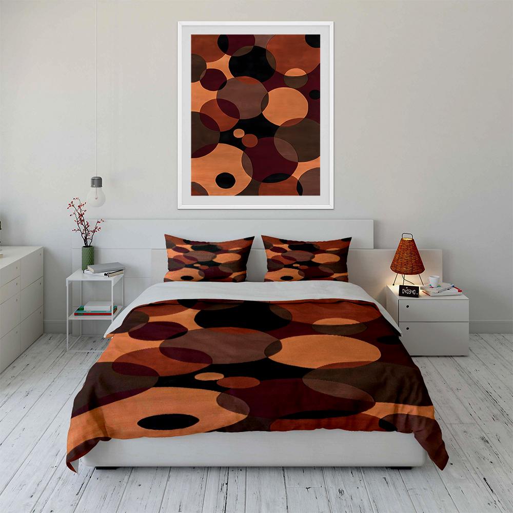 Colorful Polka Dot Bedding Set Design Bedding set (1 duvet cover, 2 pillowcases, duvet not included)