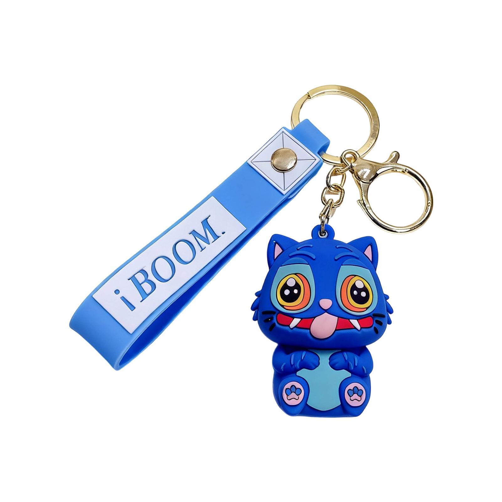 

Cute Cartoon Silicone Keychains For Students & Workers - Character Designs, Stylish Key Accessories For Bags, Keys, And Daily Decoratio One Size