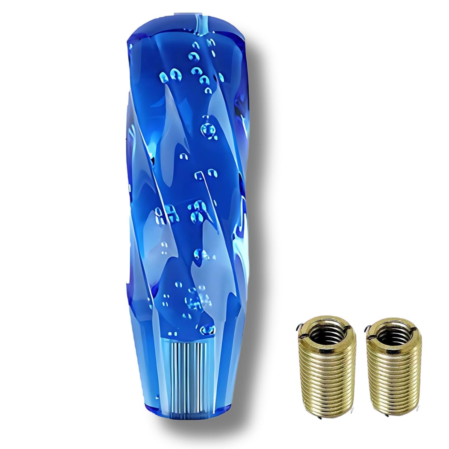 

Crystal Shift Knob with various car Twist Spiral Shift Lever for MT Manual M10 M8 included [Luaex] (Compatible models) 5-speed 6-speed (Blue, 15cm) синий