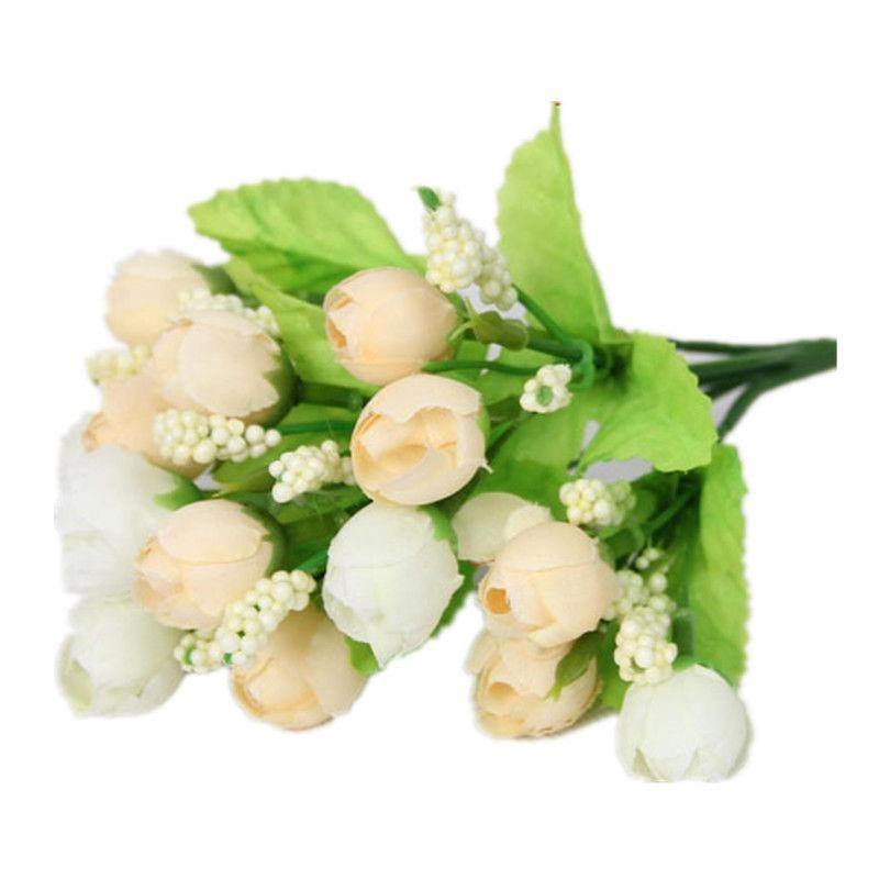 Versatile Artificial Flowers Tea Rose Buds Perfect For Wedding And Home Decor