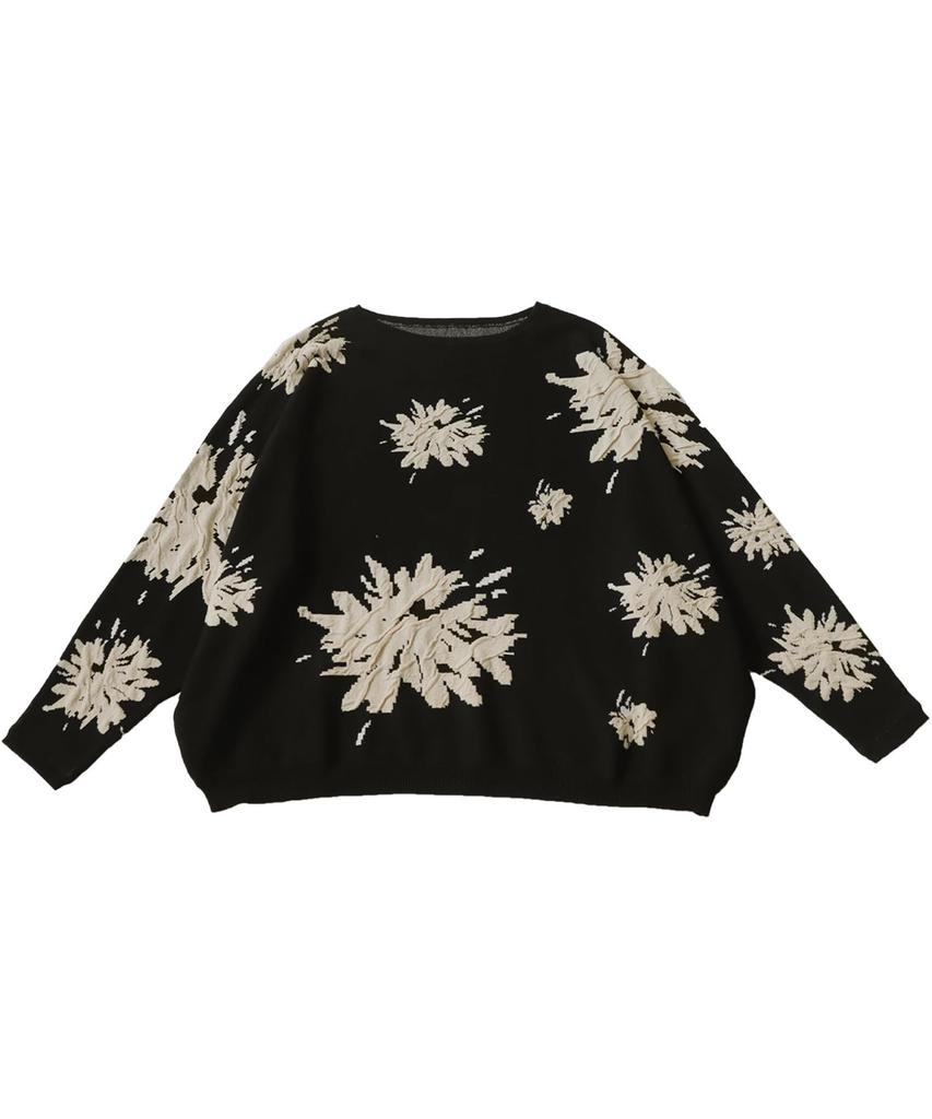 antiqua Dolman Knit Long Free Size Black Women's Top, Sleeve, PN-00466, 05,
