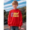 Kids Unisex Crewneck Sweatshirt, Retro 67 BRUH SIX SEVEN Letter Print Long Sleeve Pullover, Boys Girls Casual Sweatshirt For Kids Over 4 Years Old