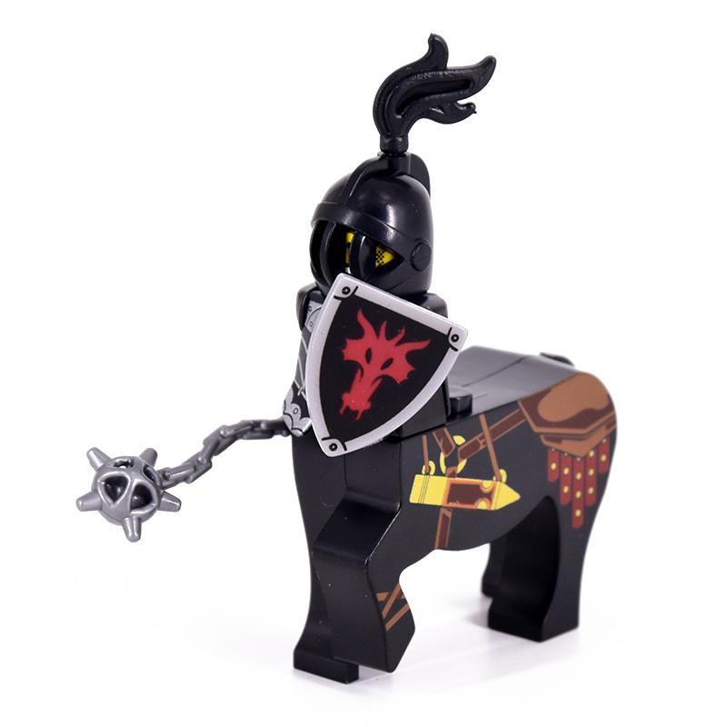 MOC Medieval Centaurs Knights Mini Action Figures Building Blocks LOTR Horse Soldiers Bricks Kids Toys Gifts