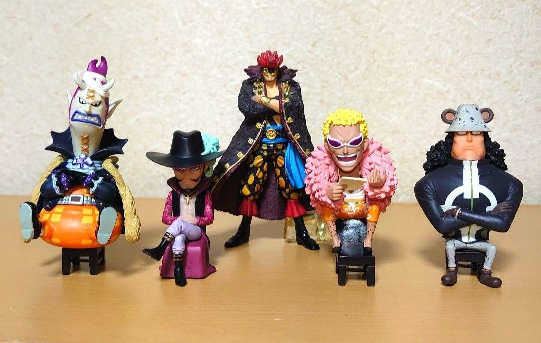 

[USED] Ichiban Kuji Seven Warlords of the Sea Doflamingo Moria Kuma Mihawk Hancock Kid