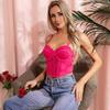French Sweetheart Strapless Underwire Bustier Top for Women