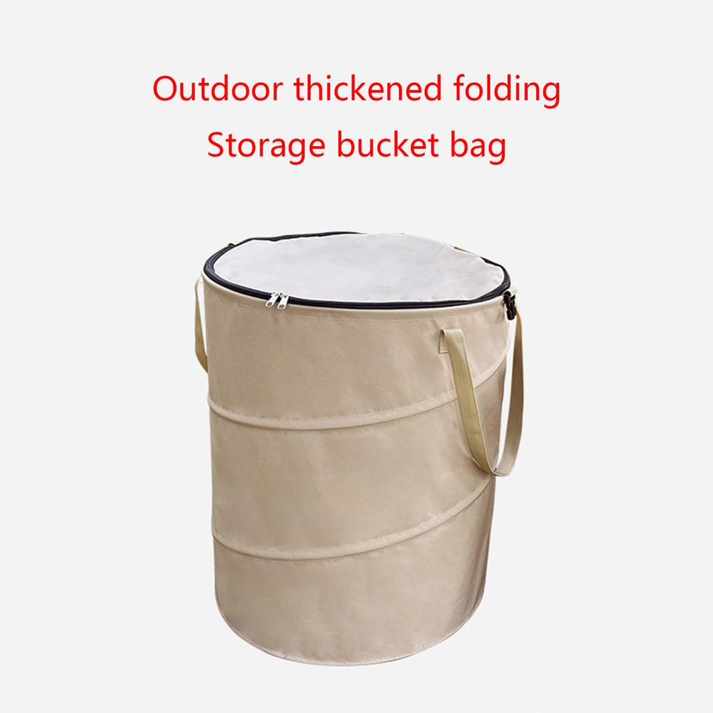 Camping Trash Can Foldable Dirty Clothes Basket Portable Reusable Foldable Garden Yard Trash Bag Storage Garden Picnic
