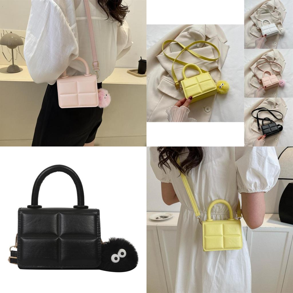 Fashionable Casual Commute Crossbody Bag Stylish Minimalist Handbag For Women In Black White Pink Yellow Purple