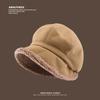 Big Head and Face Showing Small Hat for Women In Autumn and Winter Fisherman's Hat Versatile Thickened Warm Ear Protection New Style Pile Beret