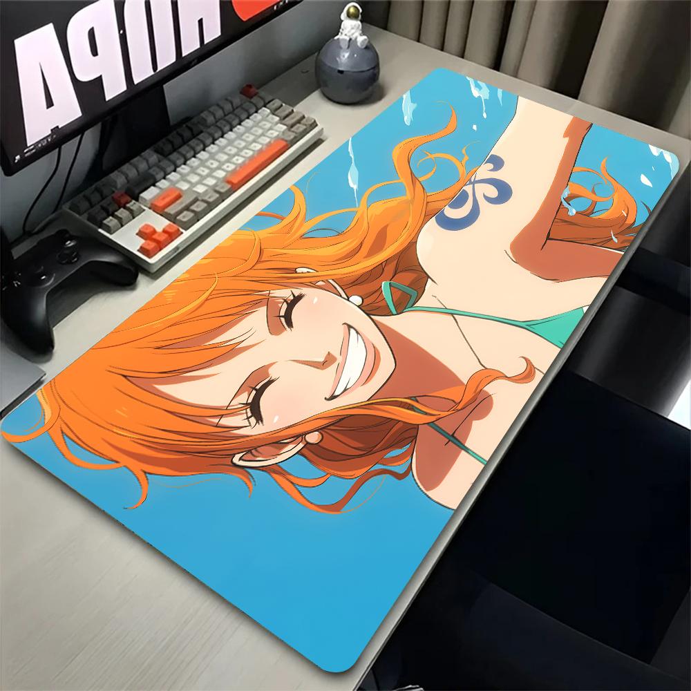 Mouse Pad PC Accessories Non Slip Rubber Mousepad Laptop Gamer Keyboard Pad Office One Piece Nami Computer Gaming Desk Mouse Mat