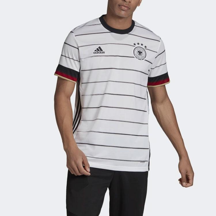 Adidas Football Training Short Sleeve T-Shirt, Fan Edition, Germany Home Men Tops White EH6105