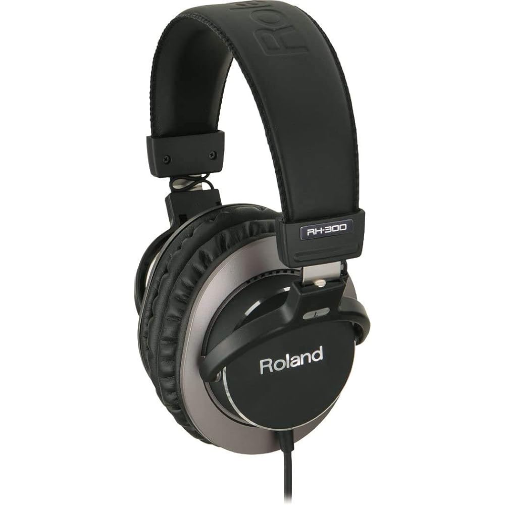 

Roland Roland Monitor Headphones RH-300 Cable 3.4m Sealed Wired Stereo Headphone Recording Black ...