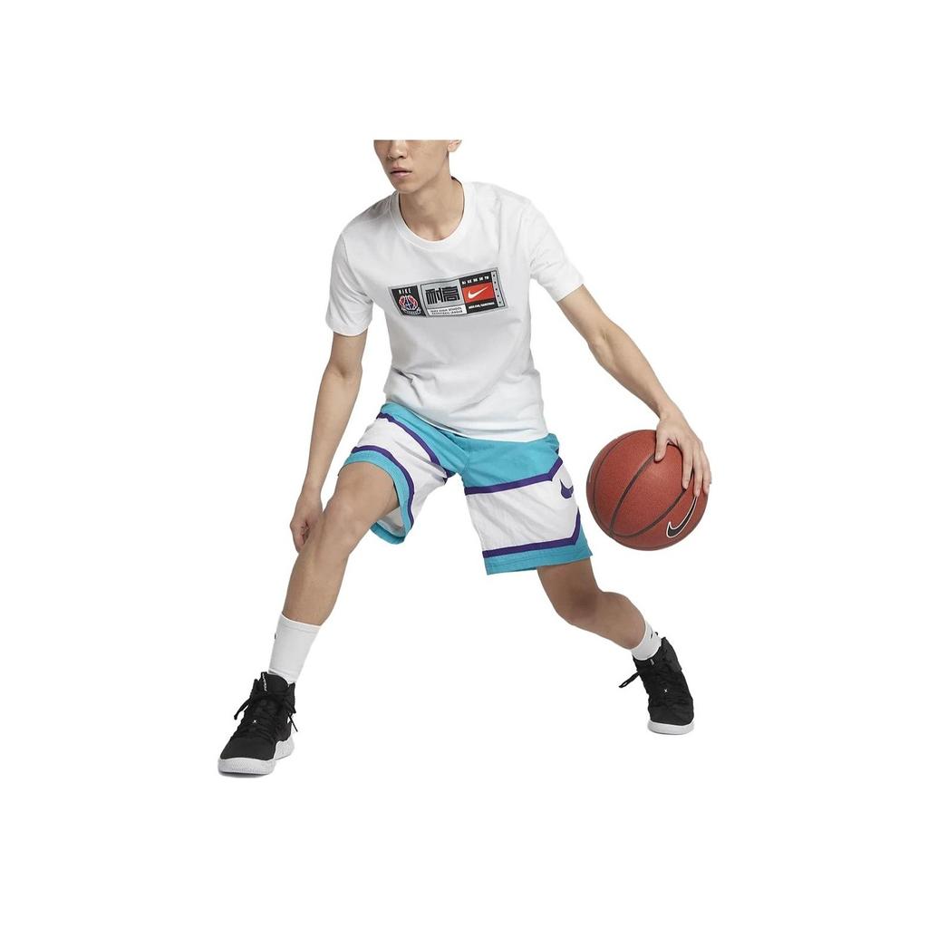 Nike Basketball Crew Neck Short Sleeve T-Shirt Men Tops White CI9847-100