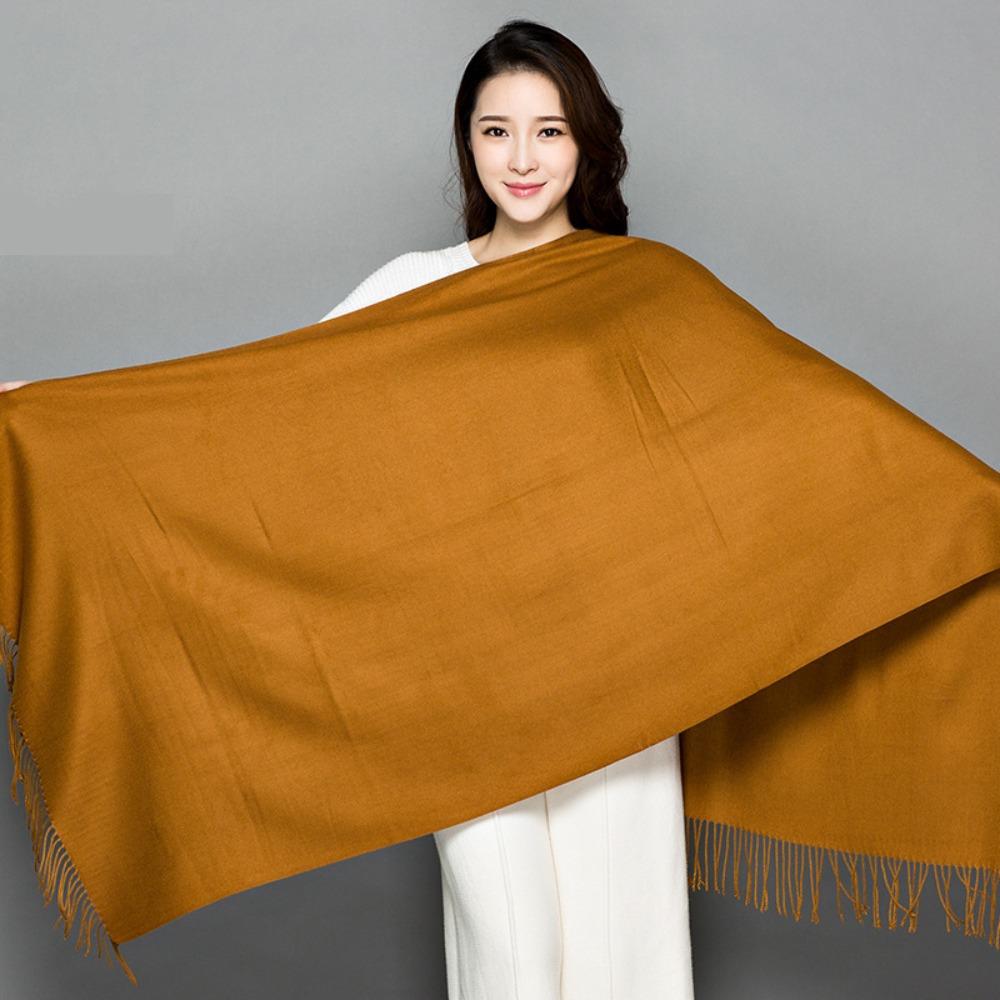 Thicken Winter Warm Shawl Wraps Long Fringed Shawl  Wedding Party Evening Dresses