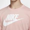 Nike T Shirts Men's Coral Powder Crew Neck Moderate Straight Fit AR5005-648