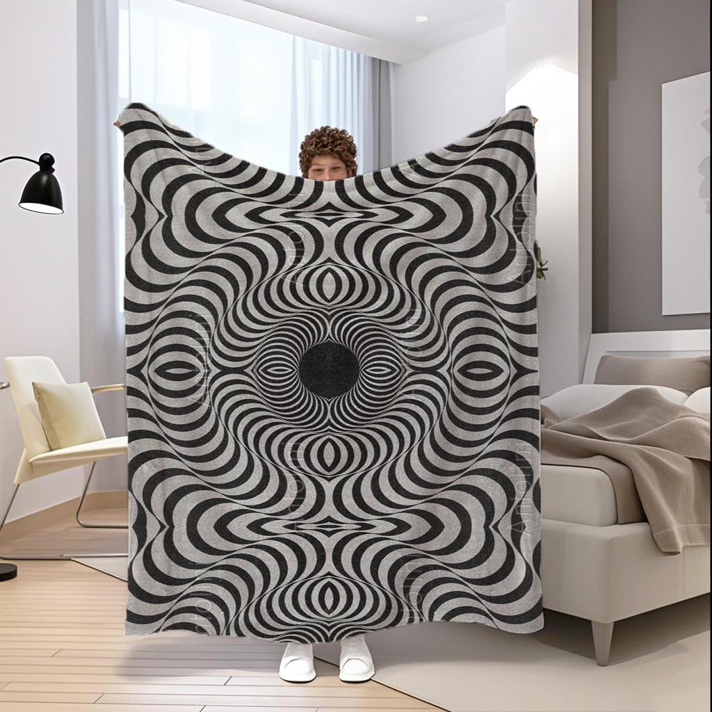 Twist Pattern Blanket Polyester Cover Bedroom Living Room Sofa Soft Comfortable Home Decoration Curtains Made Of Area Window Treatment