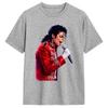MMichael JJackson Poster TShirt Summer Leisure T Shirts 100 Cotton Crewneck Oversize Clothes Short Sleeves Y2K Casual Tshirt
