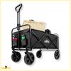 Sunshine beach stroller black foldable tourist beach trailer 100kg