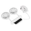Monitor Fan 2 Heads 3 Speed Modes 6.6ft USB Cable Noiseless Space Saving Clip On Computer Fan for Family Office