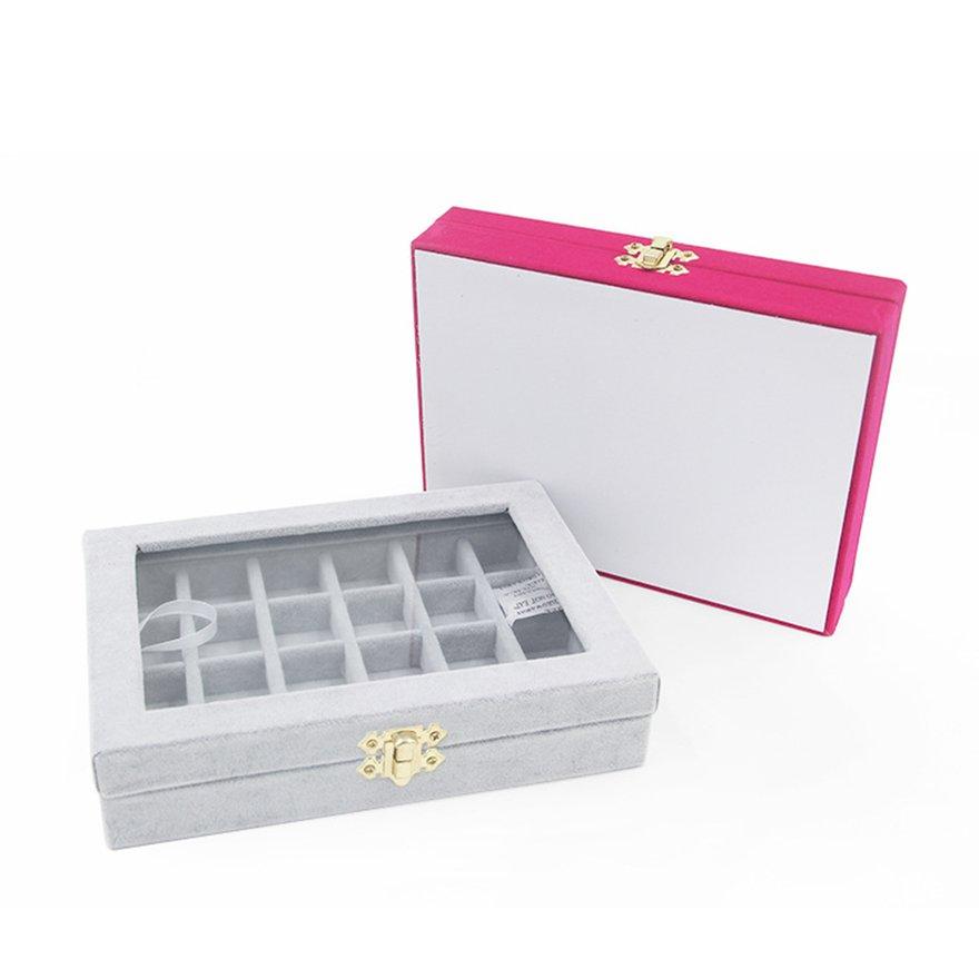 Buy HEI Pendant Necklace Ring Display Box With Glass Lid Jewelry