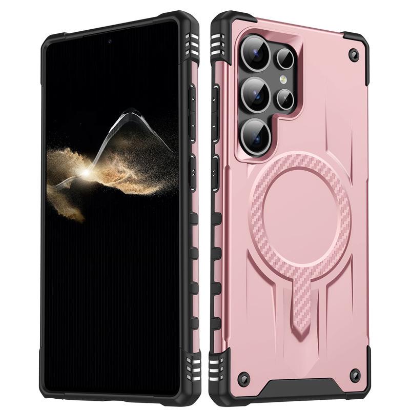 Magnetic Drop-Proof Case for Samsung S25edge/S24/S24Ultra/S23, Cross-Border A36/56 Compatible.