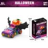 6 In 1 Creative Moc Halloween Building Blocks Diy Halloween Haunted House Pumpkin Lantern Candy House Train Toys Gifts For Kids
