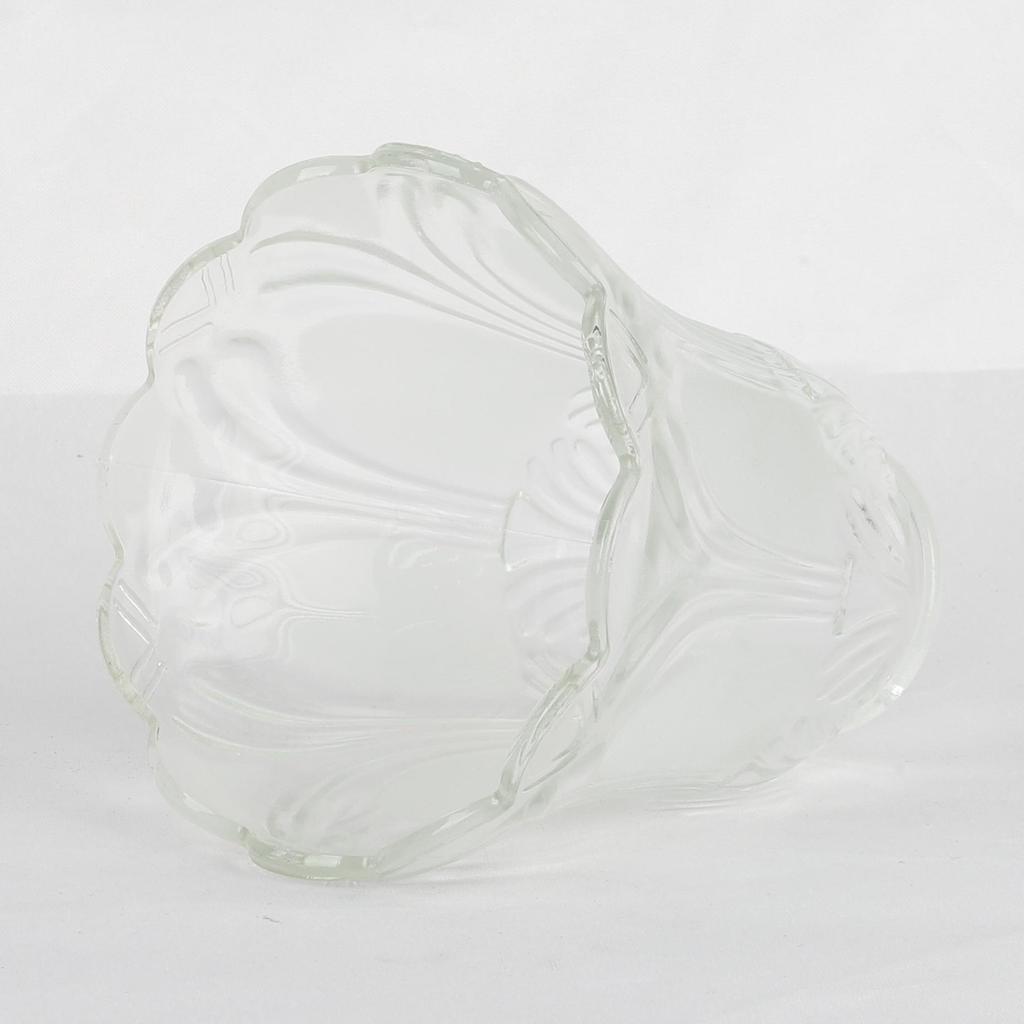 Vintage tarzı yedek cam gölge şeffaf konyak aksesuar küre ışık tavan vantilatörü duvar armatürleri için koni gölge ile kapakları