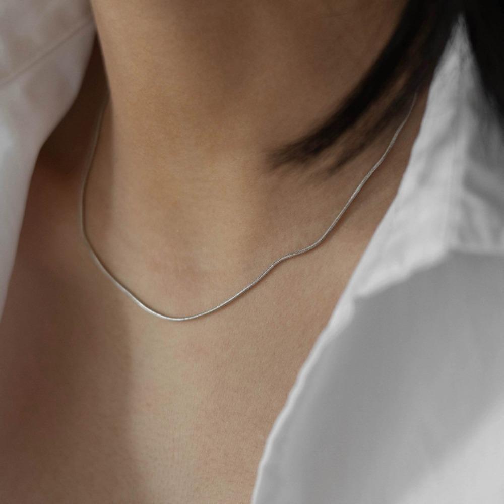 Titanium steel non-fading snake bone chain niche necklace women's light luxury neck chain high-end collarbone chain ins cold wind accessories