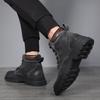 Pánská luxusní móda pouštní boty podzimní zimní obuv kovbojské boty z pravé kůže outdoorové turistické platforma kotníkové pánské boty