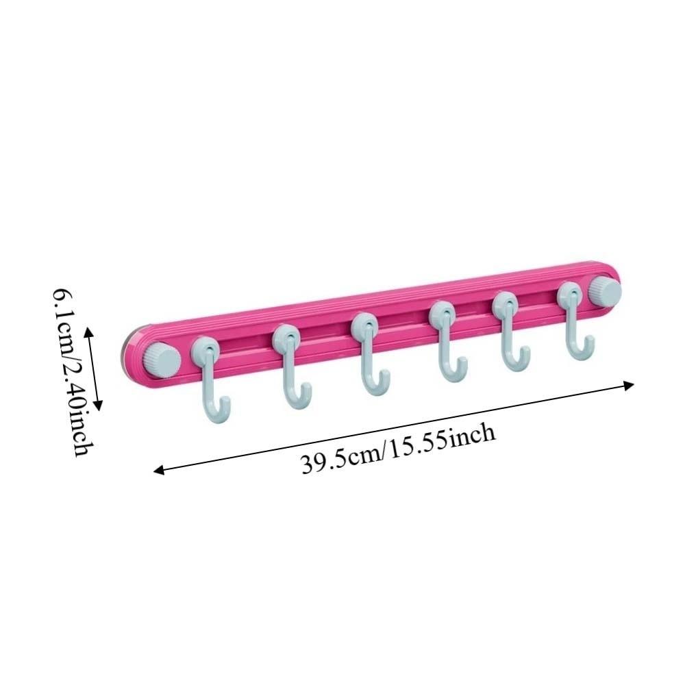 Non-Marking Suction Cup Hooks Plastic Kitchen Storage Hooks Practical Towel 6 Head Hooks  Bathroom