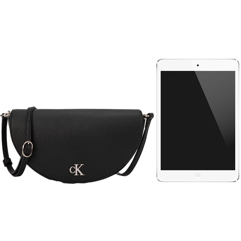 New CALVIN KLEIN Synthetic Material Saddle Bag Shoulder Bag Regular Women's Space Black DP1672-001
