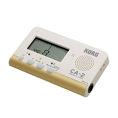 KORG Chromatic Tuner CA-2 Ideal for Brass Band, Orchestra, Guitar, Vocal Music, Acapella, Personal Practice, 200 Hours of Continuous Operation
