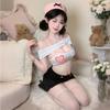 Sexy Lingerie Abstinence Secretary Chest Secretary Tight Hip Skirt Bare Back Free Uniform Suit