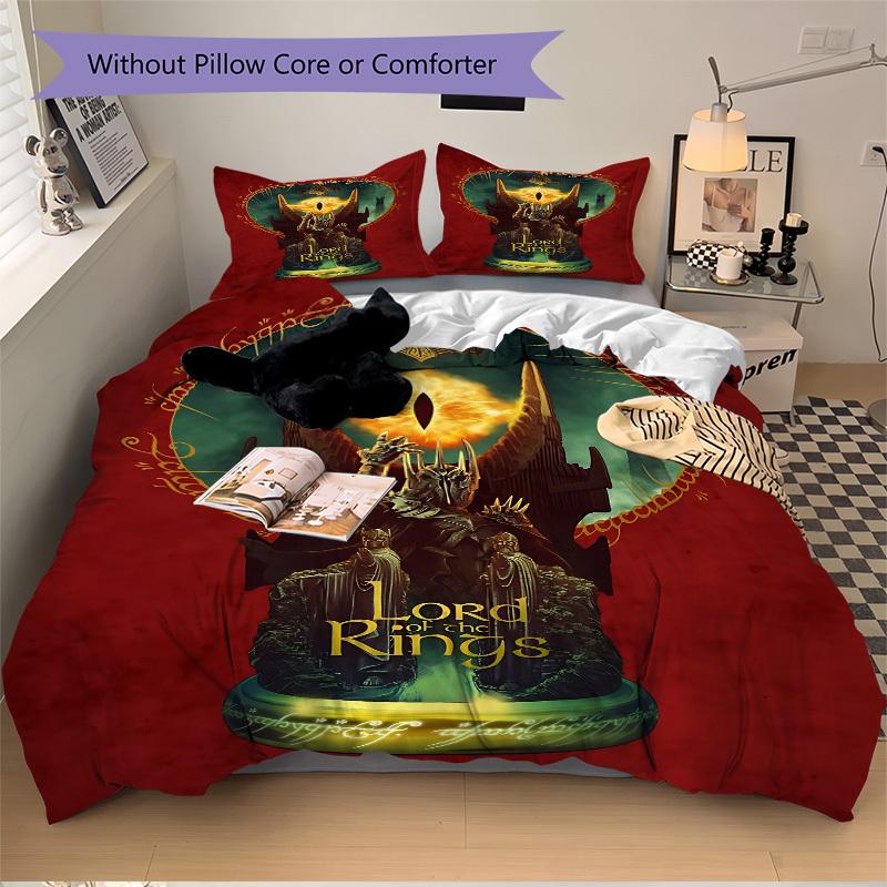 3pcs Lord of the Rings Duvet Cover Set, 1 Duvet Cover + 2 Pillowcases (No Insert), High-Definition Print for All Seasons,Durable yy251103003