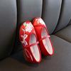 Chinese Style Girls' Dancing Shoes Wear Resistant Embroidered Cloth Shoes Ballet Shoes  Walking