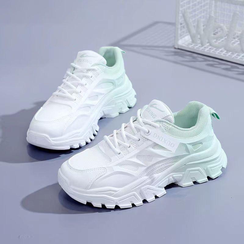 Dad Shoes Girl 2025 Autumn and Winter New Muffin Single Shoes Versatile Fashion Thick Sole Height Increase Comfortable Casual White Shoes