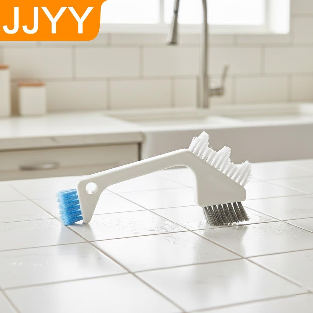 3 In 1 Heavy Duty Cleaning Brush Set for Toilet Floor Crevice Window Bath Tile Stiff Bristles
