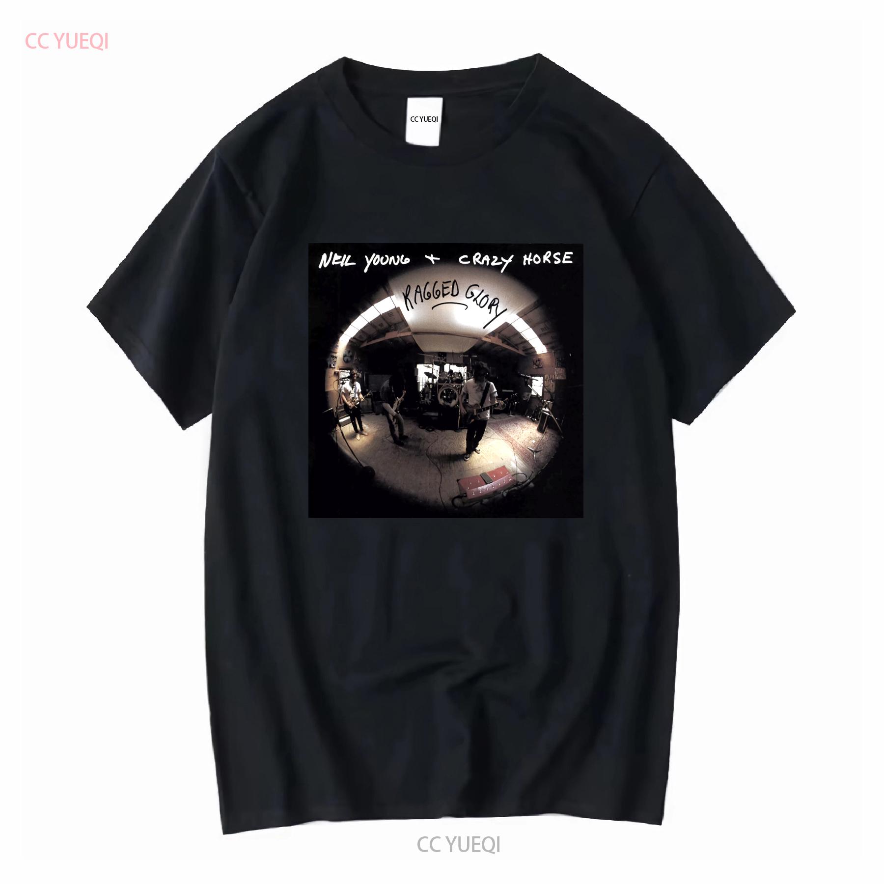 RAGGED GLORY Neil Young Crazy Horse T Shirt America USA Canada Music Garage Rock Grunge Rare Vinyl Cover Original Man Woman 4XL