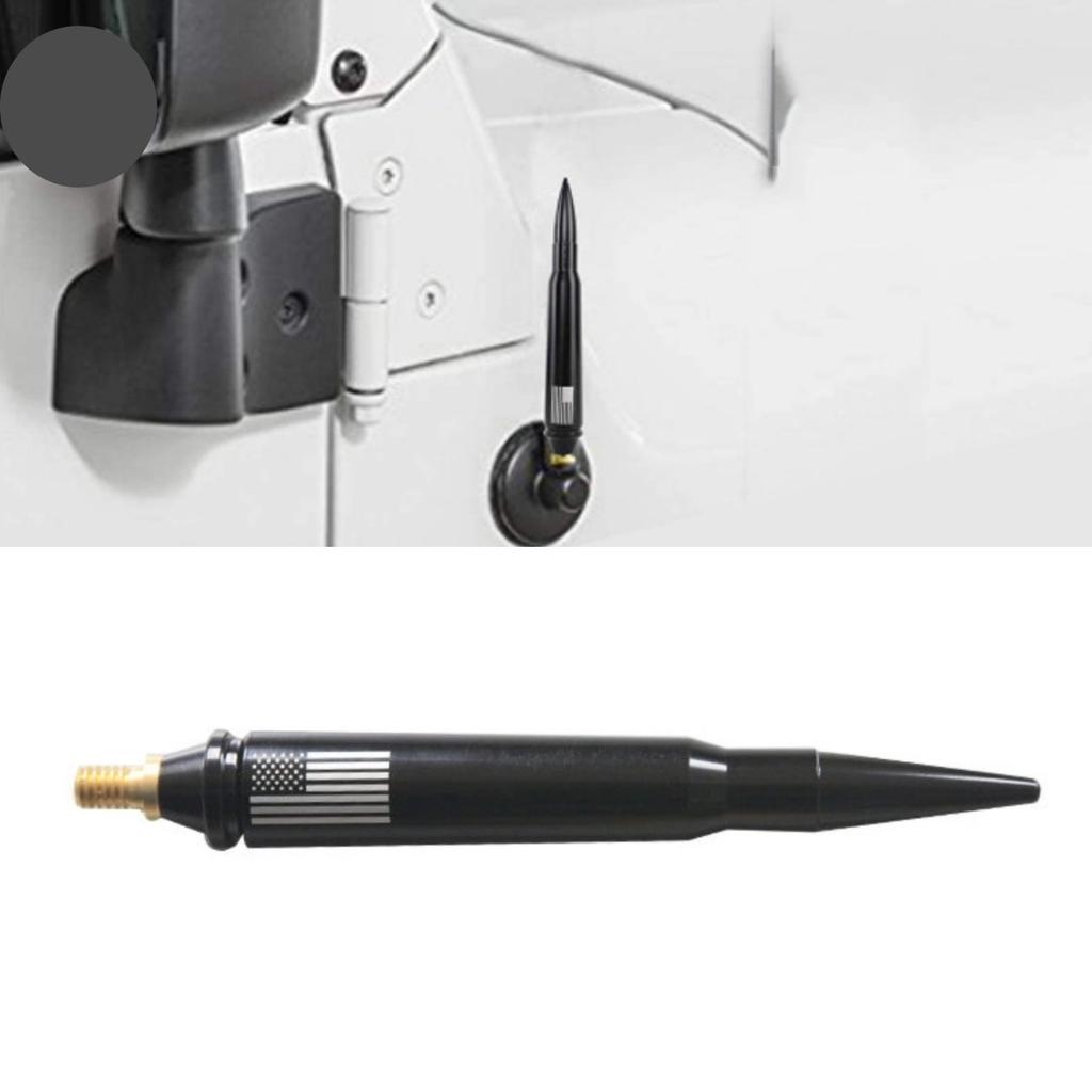 Universal Car Bullet Head Antenna for Jeep Wrangler 1997-2022 Body Kit Car Accessories