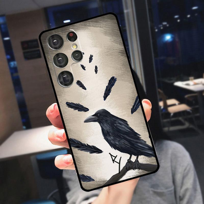The Raven Halloween Cover For Samsung Galaxy S25 Ultra S24 S22 S21 S23 Plus S20 FE S9 S10 S24 FE Phone Case