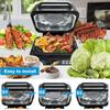 2Pc Reuse Stainless Steel Air Fryer Fine Mesh Splatter Shield for Ninja Foodi Smart XL Pro 7-in-1 Indoor Grill IG600/IG601/IG651