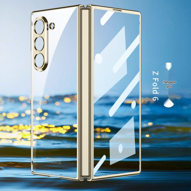 Samsung Z Fold6 Electroplated Transparent Protective Case