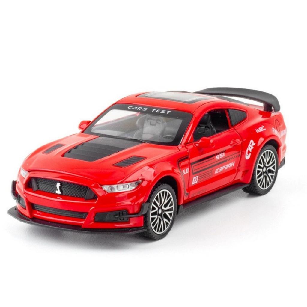 1/32 Ford Mustang Shelby GT500 Legierung Sportwagenmodell Druckguss & Spielzeugfahrzeuge Metall Automodell Simulation Sammlung Kindergeschenk