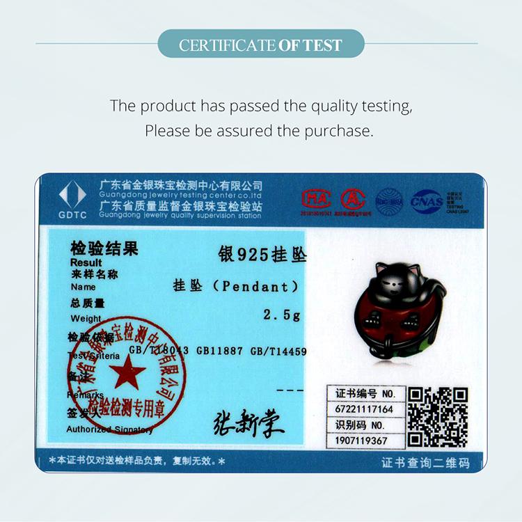 WOSTU Margele Charm Autentice din Argint Sterling 925 Pisică & Pepene Verde potrivite pentru Brățară & Brățară Femei Bijuterii Fine