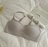 Xiaohongshu popular thin shoulder strap low neck foundation non-marking small chest gathering underwear women's no steel ring invisible bra cover