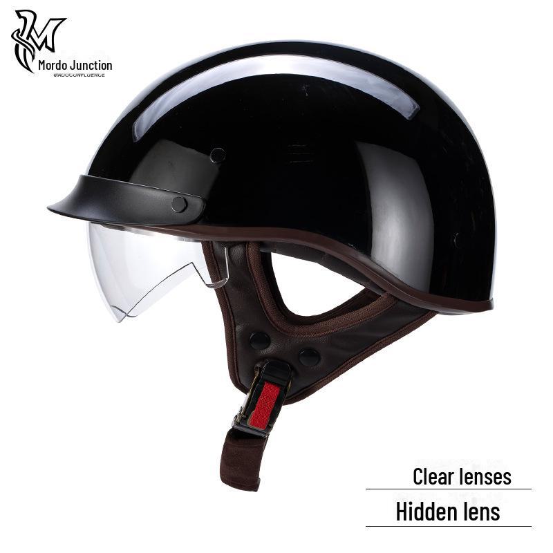 

Сертифицированный 3C ретро-мотоциклетный шлем, всесезонный, универсальный, подходит для мужчин и женщин - летний полушлем L