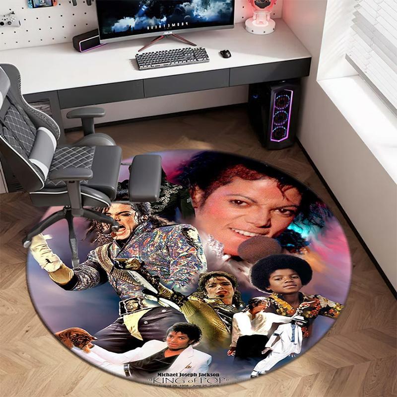 Renowned American Grammy Award Winning Singer Michael Jackson's Circular Carpet Is Soft, Home, Bedroom, Door Mat Decoration, and Non Slip Carpet F1
