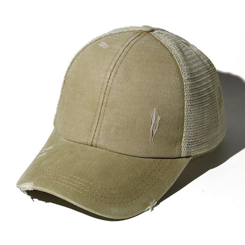 New Distressed Washed Mesh Baseball Cap 