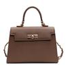 Small Pu Crossbody Bag With Top Lock For Work And Casual Outings